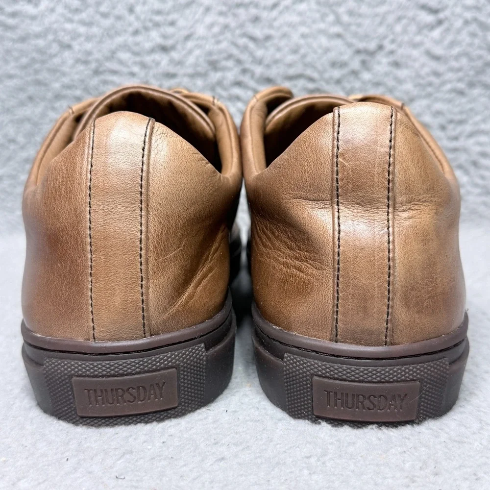 Thursday Premier Low Top Mens Size 12.5 Sneaker Shoes Tan Brown Leather